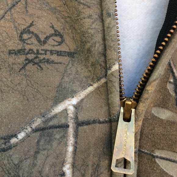 Carhartt Realtree Hooded Sweater Jacket Camo - Picture 3 of 8
